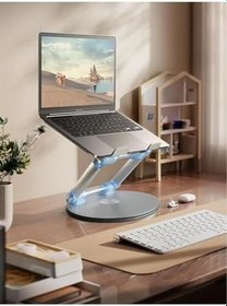 Resim Fogy Metal Dizüstü Bilgisayar Standı, Çok Açılı Ayar Kaldırma, Tablet Standının 360 Derece Döndürme 
