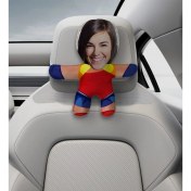 Resim Bk Gift Kişiye Özel Kadın Süper Kahraman Tasarımlı Araç Koltuk Bebek Yastığı-18 