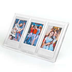Resim Fujifilm Instax Mini Film Uyumlu 3'lü Pleksi Fotoğraf Çerçevesi 