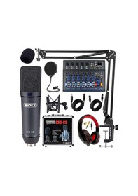 Resim Midex Wizard Paket-4 Cx2 Stüdyo Mikrofon Mdx-07fxu Stüdyo Kayıt Mikseri Kulaklık Ekipman Seti 
