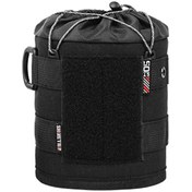 Resim Youmex Dağ Macera 05 Serisi Siyah Nilon Taktik Gaz Tankı Korumalı Kılıfı - Çarpıtkor, 14x11x11cm, 70g, Büyük Boy 