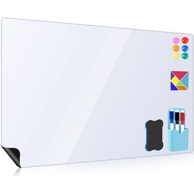 Resim Ximistore9 Yapışkan Manyetik Beyaz Yazı Tahtası - 45x30cm Çocuklar Ve Ofis İçin Beyaz 