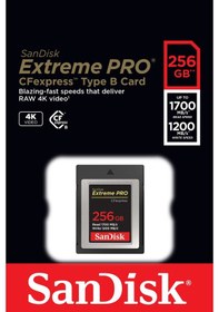 Resim Sandisk 256GB Extreme Pro Cfexpress Card Type B (SDCFE-256G-GN4IN) 