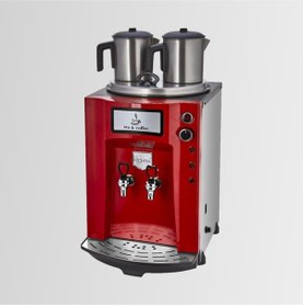Resim De11p Elektrikli 2 Demlikli Premium Jumbo Çay Makinesi 23 Lt Kırmızı - Demlik Dahil 