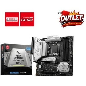 Resim Msı Mag B760m Mortar Wıfı Soket 1700 Ddr5 7000 Oc Pcı-e Gen5 M.2 Usb3.2 Hdmıdp 1x 2.5g Lan Wı-fı 6e Matx Anakart 