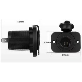 Resim Oto Çakmak Fiş Çakmaklık Dişi Pano Tip 30Mm Şase Monteli 1 Adet N11.169 