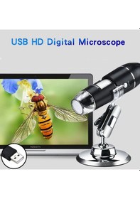 Resim Techtic Dijital Mikroskop 1600x Tekstil Baskı Cilt Saç Analiz 