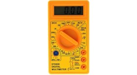 Resim DT830D Multimetre Pil Hediyeli Avometre Voltmetre 