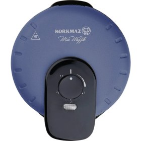 Resim Korkmaz Mia Azura Mavi Waffle Makinesi 850 W Kare Yüzey ile Pratik Kullanım Sunar A319-10 