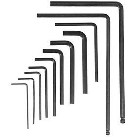 Resim 11 Adet Gitar Anahtarı Gitar İç Altıgen Anahtar Seti 4&5 Mm Uzatılmış Küre Uçlu Altıgen Anahtar Anahtarı Alan Anahtarları 