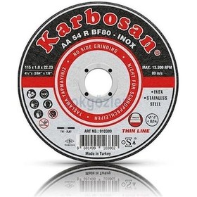Resim Karbosan İnox Metal Kesme Taşı 115 x 1.0x22.23 MM 25'li Kutu 