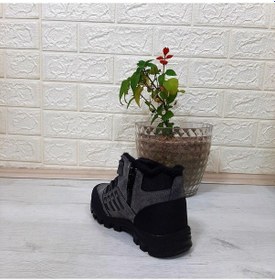 Resim Black Sea 542 Füme Kürklü Fermuarlı Cırtlı Erkek Çocuk Bot 001 