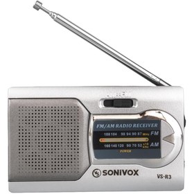 Resim Powermaster Sonivox VS-R3 Analog Radyo Gümüş Renk 
