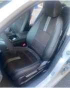 Resim AKINCI Honda fc5 arka sırt 2+1 arka sırt kolcaklı model siyah taytüyü siyah deri karışımı gri şerit gri ip 