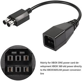 Resim CERRXIAN Güç Kablosu Adaptörü Xbox 360 - Xbox 360 S için Yedek Xbox 360 - 360 Slim için 