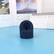 Resim GongtuShop Donanma Tarzı Apple Watch Seriearge Kablosu Için Şarj Cihazı Stand Montajlı Silikon Yuva Tutacağı (Yurt Dışından) 