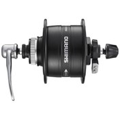 Resim Shimano DH-3D37 6V/3W 36h C.Disk Fren Dinamolu QR Ön Göbek Siyah 