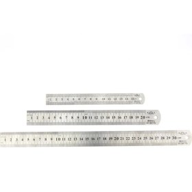 Resim Liyao Çelik Cetvel 150MM Metal Cetvel Paslanmaz Çelik Açı Cetvel Çelik Kural Kare Ölçü Goniometro Seviye Aracı Açı Ölçer Ağaç Işleme Aletleri 15/20/30MM (Yurt Dışından) 