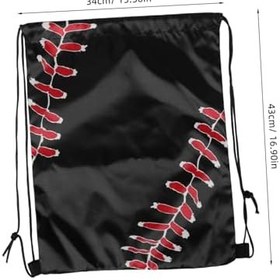 Resim BESPORTBLE Softbol Beyzbol Saklama Çantası 5li Set Bağcıklı Sırt Çantası Açık Hava Sporları Günlük Taşıma İçin 