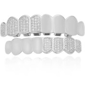Resim RICH DIAMOND CLASSICO SILVER GRILLZ (Special Order-High Quality) 