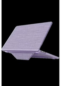 Resim Apple Uyumlu MacBook Air 15 2023 MacBook Kumaş Kapak - Mor Çok Renkli 