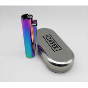 Resim Genel Markalar İsme Özel Clipper Gökkuşağı Rengi Çakmak 