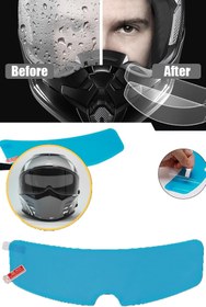 Resim Genel Markalar Motosiklet Kaskı Cam Yağmur Kaydırıcı Film Kask Vizör Buhar Önler SVRM 