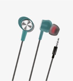 Resim Linktech Spor Silikonlu Kablolu Kulaklık , Linktech H315 Yeşil Mikrofonlu Kablolu Kulak İçi Kulaklık Universal 