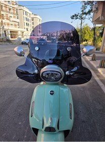 Resim Motocam Rks Lt 50 Pro Siperlik Ön Cam 2023 -2025 Model 45cm Siyah Renkli 4mm Aparatsızdır 