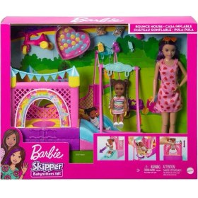 Resim Melek Store HHB67 Barbie Bebek Bakıcısı Skipper Oyun Evi Seti 
