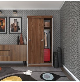 Resim Kenzlife Gardırop Sürgülü Kapaklı Kapılı Karanfil090 Cvz Gardolap Dolap 