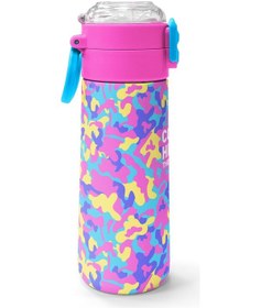 Resim Coral High Kids Pembe Sarı Lavanta Kamuflaj Desenli Pipetli Ve Direkt İçim Çelik Termos 500 Ml 38101 Altın - Fuşya 