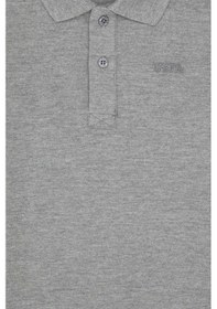 Resim U.S. Polo Assn. Erkek Çocuk Gri Melanj Basic Polo Yaka Sweatshirt 50313790-VR086 