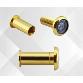 Resim Premium Kapı Dürbünü, 14MM Çap, 50-75MM Ayarlanabilir Uzunluk, Pirinç Malzeme, Güvenlik Gözetleme Deliği, 180 Derece Görüş Açısı 