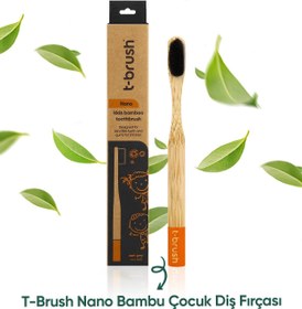 Resim T-Brush Nano Çocuk Diş Fırçası - Siyah Renk- Ultra Soft 