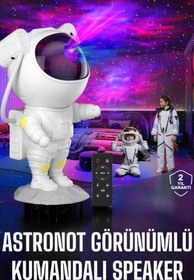Resim pazarella Çocuklara Özel Projeksiyon Astronot Lamba Speaker Sevimli 