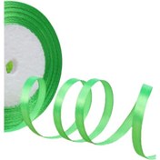 Resim Saten Kurdele 6 mm Fıstık Yeşili 10 Metre 