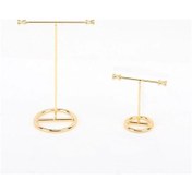 Resim 2 Adet Moda Metal T-şekilli Küpe Ekran Standı Dangle Küpe Bilezikler Kolye Takı B 