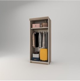 Resim Kenzlife Gardırop Sürgülü Kapaklı Kapılı Karanfil080 Crd Gardolap Dolap 