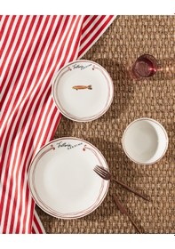 Resim Madame Coco Poisson 2 Kişilik 6 Parça Yemek Seti - Bordo 8684427281499 Kırmızı 