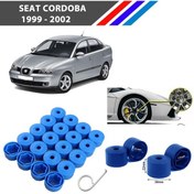 Resim Otozet - Seat Cordoba Bijon Civata Kapağı Mavi Renk 20 Adetli Set 17mm 1k06011739b9 
