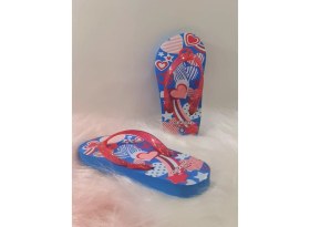 Resim Gezer 11306 Mavi-Pembe Kız Çocuk Parmakarası Terlik 