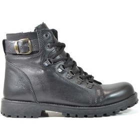 Resim Raker 8028 Hakiki Deri Siyah Fermuarlı Erkek Çocuk Bot (36-40 (462122071) Siyah 