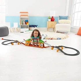 Resim Thomas & Frıends ve Arkadaşları Yürüyen Köprü Tren Seti, Okul Öncesi Çağdaki Çocuklar Için Motorlu Tren Içeren Oyun Seti GHK84 