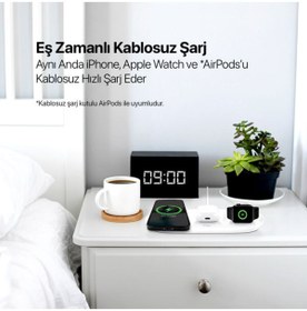 Resim Ttec Smartcharger Air+ Iphone+applewatch+ Kablosuz Hızlı Şarj Pd20w Seyahat Şarj Aleti 2ks21 