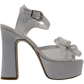Resim ÇİĞDEM KUNDURA Adaline | Kadın Platform Topuklu Gelin Ayakkabısı 