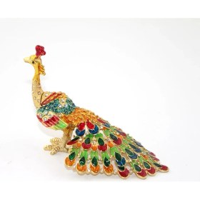 Resim Swarovski Taşlı Tavuskuşu Model 1 