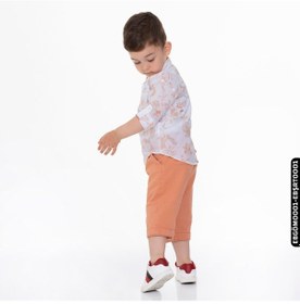 Resim Xo Kids Erkek Bebek Gömlek 1-3 Yaş 22104 Ebgöm0001 Vizon 