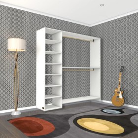 Resim Kenzlife giysi dolabı abdurrahman 180*180*40 byz gardırop 