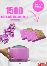 Resim Korbell Kirli Bebek Bezi Kovaları Ile Uyumlu 1500 Bebek Bezi Kapasiteli Kokulu 3 Paket Yerli Çöp Poşeti 